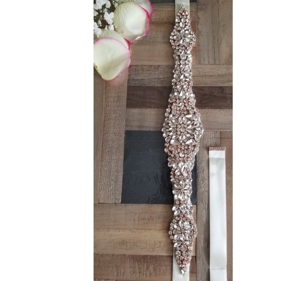 NEW Bridal Belt Merigold (rose gold) - Picture 2 of 2